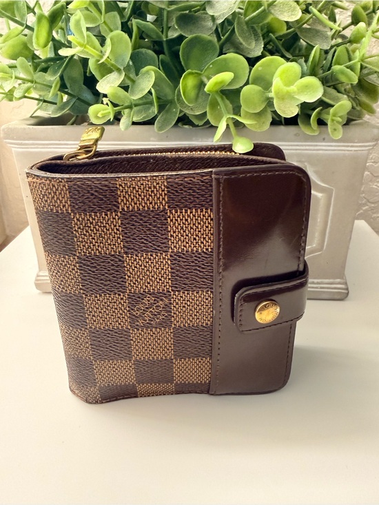 Louis Vuitton Handbags - AUTHENTIC LOUIS VUITTON- DAMIER EBENE COMPACT ZIP WALLET